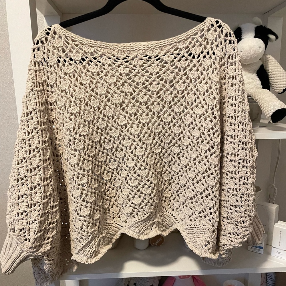 Jessica Simpson Beige Knit Top